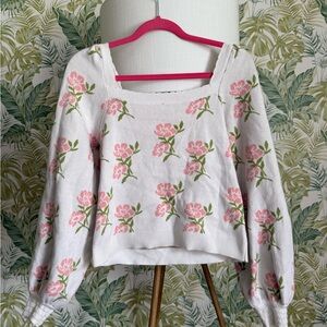 Willow & Wind Women’s Floral Knit Top